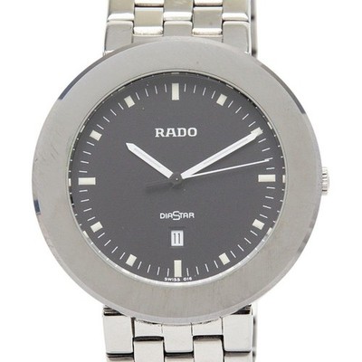 RADO 152.0341.3 Watch Black Silver Stainless Steel Titanium
