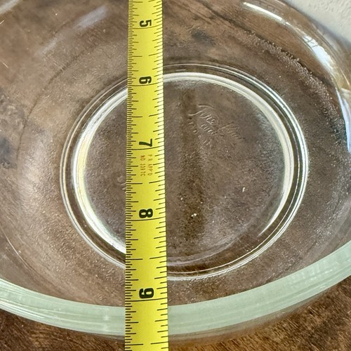 Vintage Fire King Sunbeam Mixing Bowl Set Mixmaster 6.5" & 9" Thick Glass USA - Picture 7 of 10