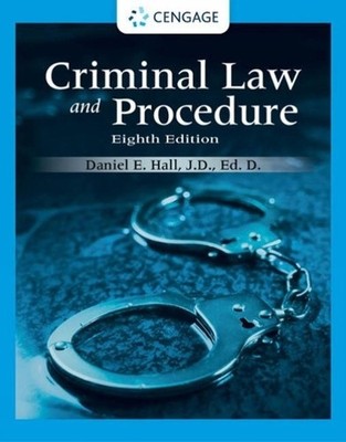 Criminal Law and Procedure by Daniel E. Hall (English) Hardcover Book