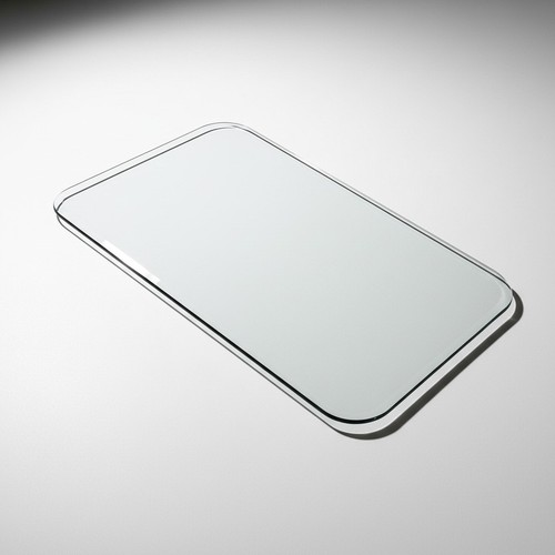Large Beveled Glass Table Top-50x25''-Coffee Table Replacement-Clear Panel-Slab