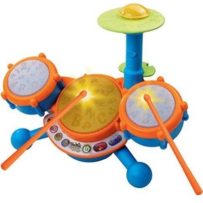 VTech KidiBeats Kids Drum Set Musical Toy Lights Sounds Toddler Educational Toy