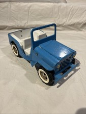Vintage1960s Tonka Jeep Folding Windshield Original Pressed Steel Blue 10" B82