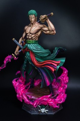Roronoa Zoro from One Piece (fan art), 3D printed and hand-painted (14'' height).