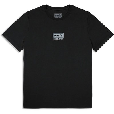 Oasis T-Shirt: London 3 Aug Event (schwarz) (Back Print & Ex-Tour) OFFICIAL NEU