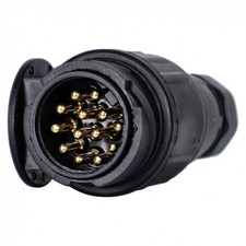 Anh&auml;ngerstecker 13 polig 12V Kunststoff Stecker PKW Anh&auml;nger Beleuchtung Auto