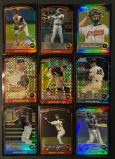 2003 Bowman Chrome Baseball Autos Lot of 36 Cards. Refractors and Rookies M/NM