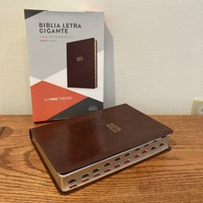Spanish Bible BIBLIA REINA VALERA 1960 RVR60 LETRA GIGANTE Piel Fabricada