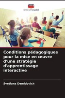 Svetlana Demidovich | Conditions PéDagogiques Pour La Mise En ¿Uvre D'une...