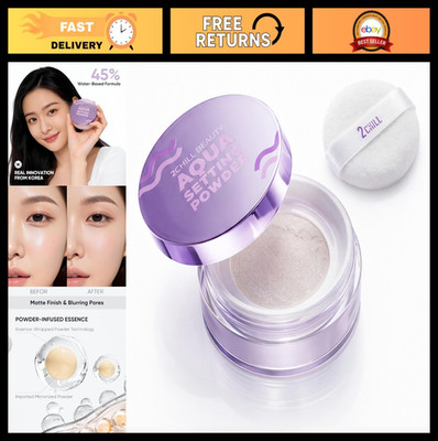 Translucent Setting Powder with 45% Water Essence, Hydrating Matte Finish, Blurs