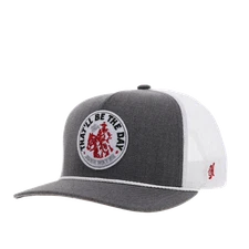 Hooey Men's "JOHN WAYNE" Logo Grey & White 2365T-GYWH