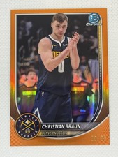 2025-26 Bowman Basketball Christian Braun orange Refractor /25