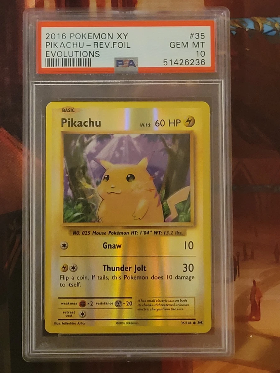 Pikachu Pokémon TCG Grade 10 XY Individual Collectible Card Game