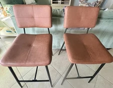 Modern Brown Bar Stools – Perfect for Kitchen or Bar. Set Of 2