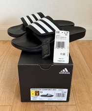 BN Adidas Adilette Comfort ADJ Unisex Slide Sandal Slipper 12 Men 13 Women