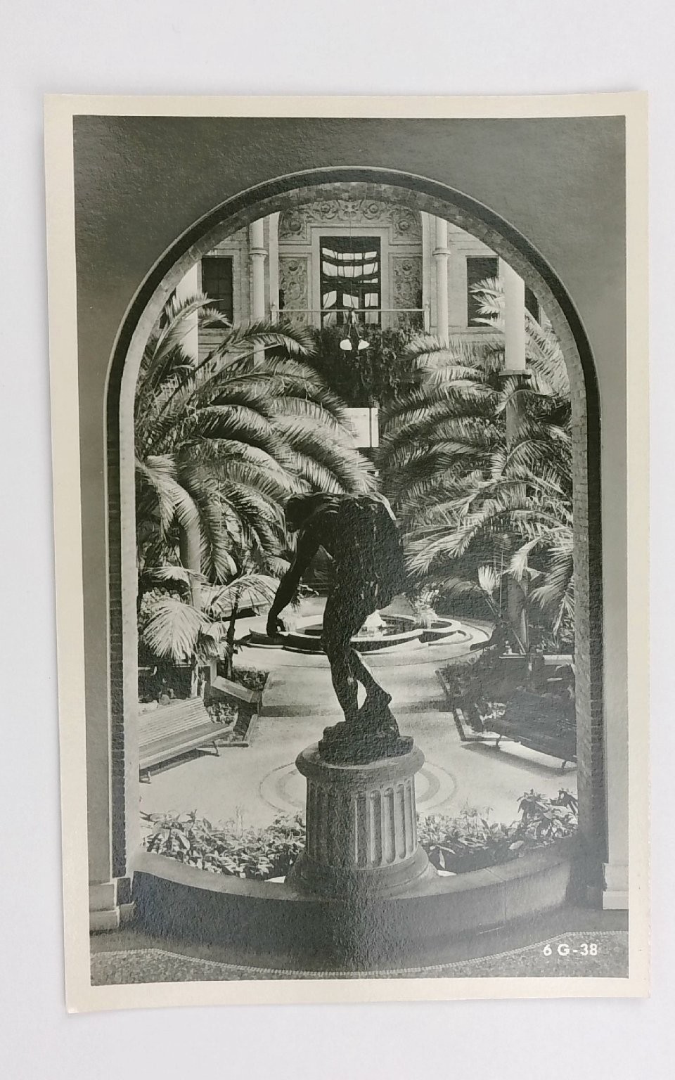 Vintage Ny Carlsberg Glyptotek Copenhagen Rodin Shadow Postcard