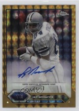 2023 Composite Topps Chrome Gold Geometric Refractor 24/50 Jay Novacek Auto 0s4