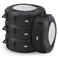 Seasonal Tire Totes, Spare Tire Cover, Portable Winter Wheel, 600D Black
