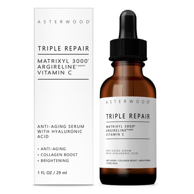 Triple Repair Matrixyl 3000 + Argireline + Hyaluronic Acid + Vitamin C Serum ...