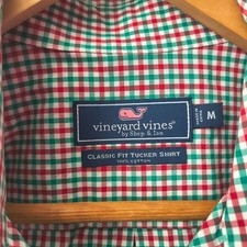 Vineyard Vines Men's Multicolor Checkered Dress Shirt Medium