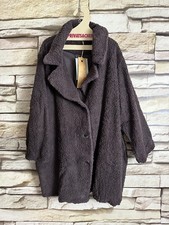 cocon.commerz PRIVATSACHEN AHASÜSS Mantel aus ÖKOTEDDY in braun Größe  2