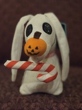 Disney Nightmare Before Christmas Zero Christmas Candy Cane Plush Ghost Dog
