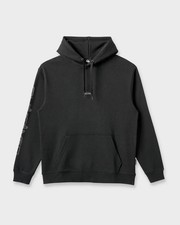 Quiksilver Passage Logo Mens Fleece Hoodie Black Large NWT