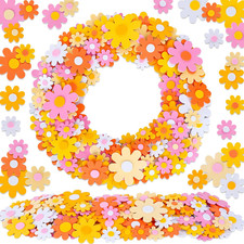210Pcs Boho Daisy Foam Stickers - 10 Designs Self Adhesive Decals for Crafts