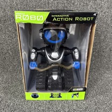Vivitar Interactive Action Robot STEAM Learning Black/Blue Open Box