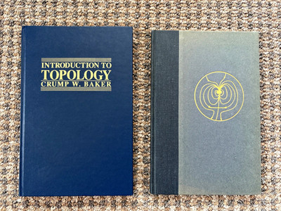 LOT OF 2 BOOKS on different aspects of topology: Mathematics of shapes, space