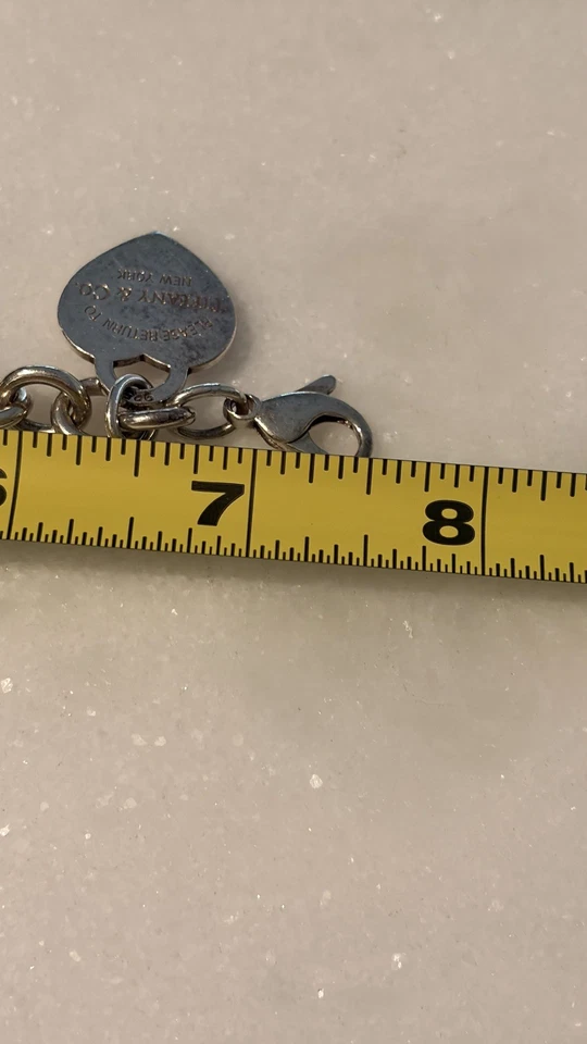 Pulsera Tiffany & Co. Return to Tiffany Heart Tag 7,5 pulgadas con dije S925 mediana Foto 4 de 4