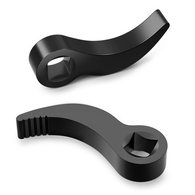 Lytool 2 Pcs Pry Bar Wrench Adaptor Head, Crowbar Adapter Head Tool, Black 