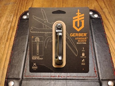 Gerber Armbar Scout  Multi Tool 7 Tools N 1  2.5'' Blade Pocket Clip 3.1 OZ