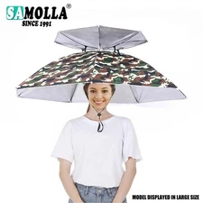 Foldable Umbrella Hat Waterproof Sun Shade Cap UV Protection Camping Fishing USA