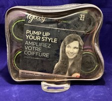Goody Hair Rollers Self Holding Zip Pouch Set Of 26 Curlers 5 sizes A7