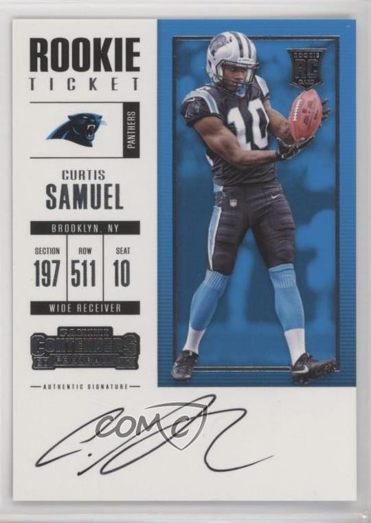 2017 Panini Contenders Rookie Ticket RPS Curtis Samuel #330 Rookie Auto RC 0a3