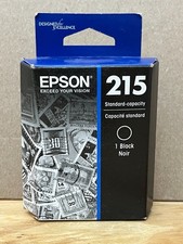 T215120 Genuine Epson 215 Black Ink Cartridge Standard Capacity 11/2024 SEALED