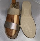 Munro Pisces Sandals Women's 9.5 M Pewter Beige Leather Cork Strappy Comfort — photo 6