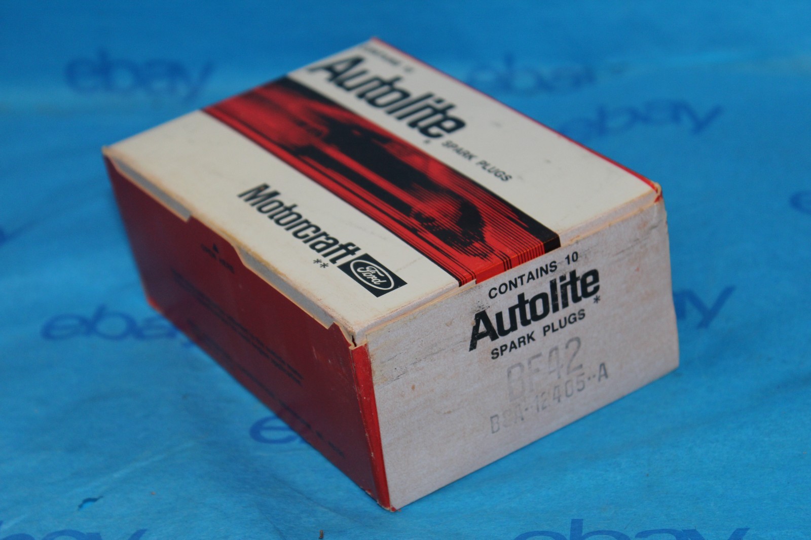 Vintage NOS 10 Pack Autolite Motorcraft Ford BF42 B8A-12405-A Spark Plugs
