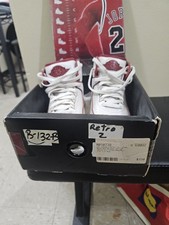 Size 3.5y GS - Jordan 2 Retro Mid White Varsity