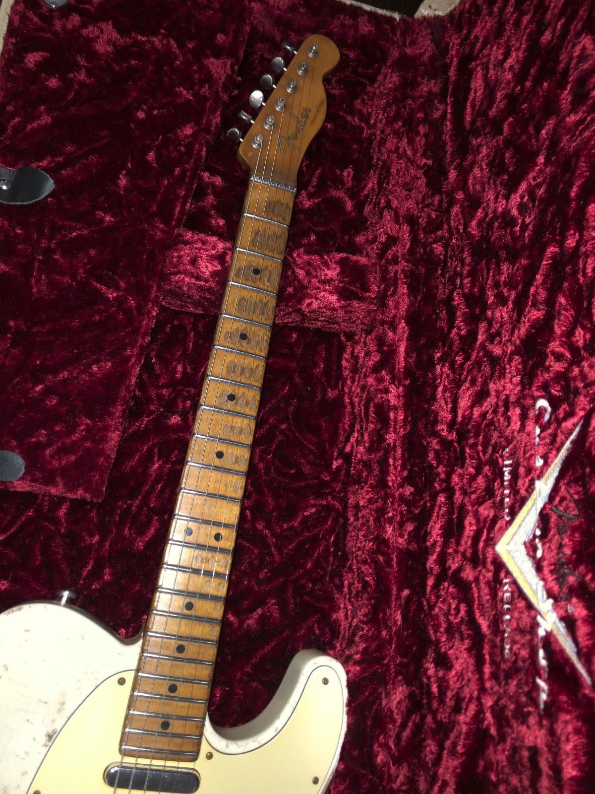 Manche Telecaster Warmoth conversion Gibson scale 24.75 finition relic 1951
