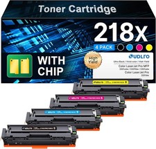 218X Toner Cartridges with CHIP : 218A 3301fdw Toner Replacement for HP 218A