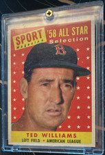 Topps 1958 Ted Williams #485 Boston Red Sox MLB Baseball '58 All-Star Selection