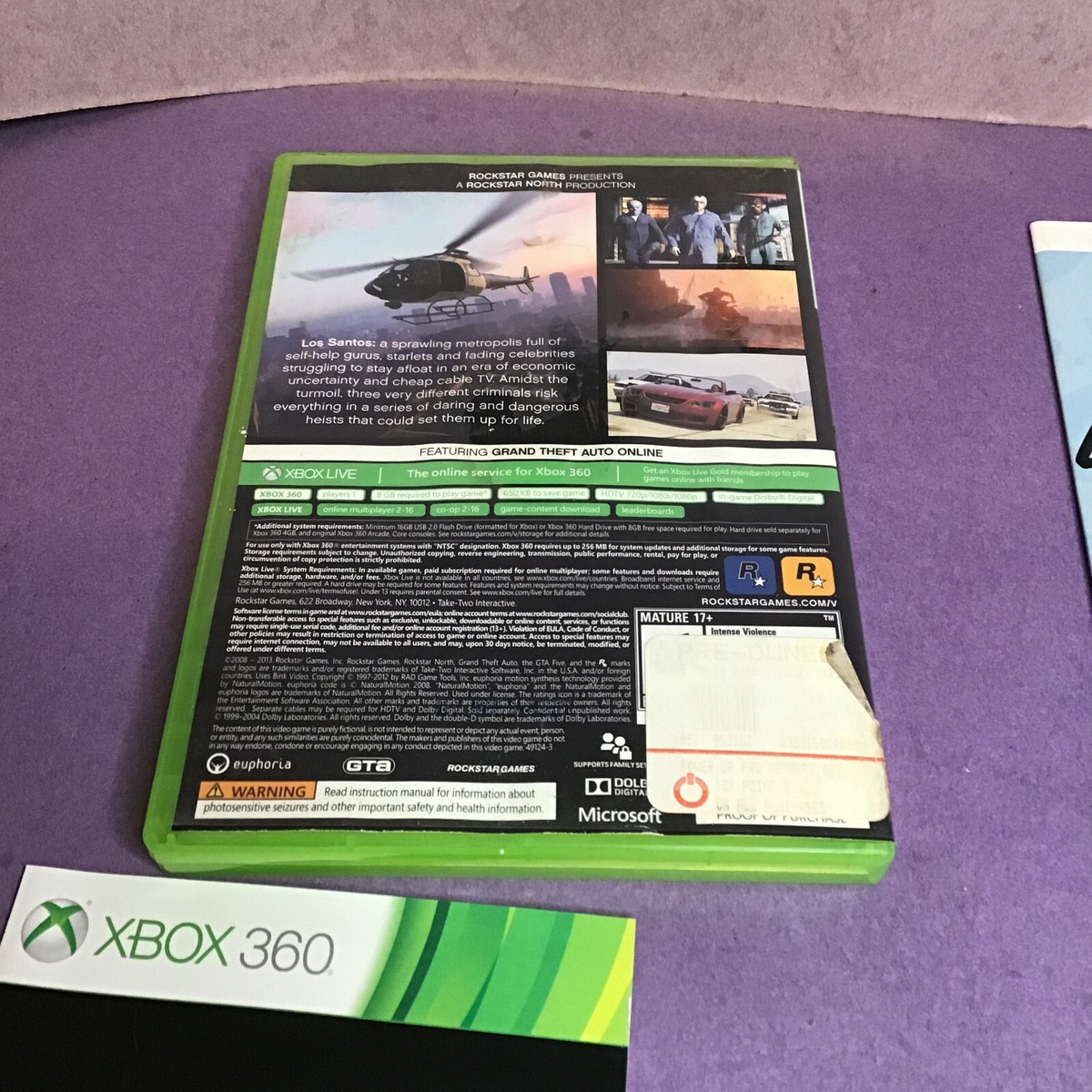 Grand Theft Auto V (GTA V) Pour Xbox 360 – Complet, 2 Disques, Boîtier Et Notice Inclus