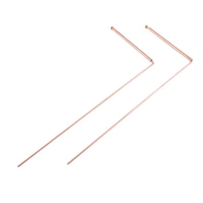 Copper Wunching Rod, Pure Copper, 2 Piece Wunching Rods - for fortune telling V1659