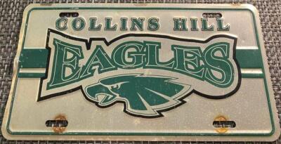 Collins Hill High School Eagles Booster License Plate Suwanee Georgia