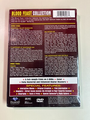 洋画・外国映画 BLOOD FEAST COLLECTION Blood Feast Collection DVD Box Set, 5 Films, Read for Movies and