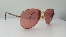 Vintage Berdel Gold Pilot Italy Sunglasses FRAMES ONLY