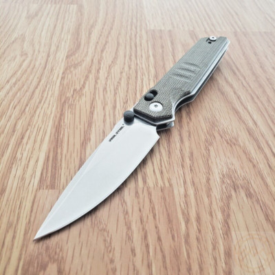 Real Steel Sacra Folding Knife 3.13'' Bohler K110 Steel Blade Micarta Handle