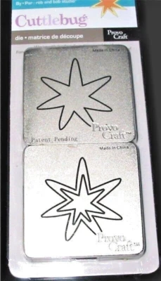 Starburst Star Burst Cuttlebug Die Set 37-1367 NEW! - Image 1 of 3