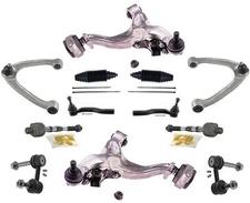 Front Upper & Lower Control Arms TIe Rods & Links For Nissan 370Z 2009-2020